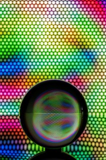 Light painting with a glass ball photograph