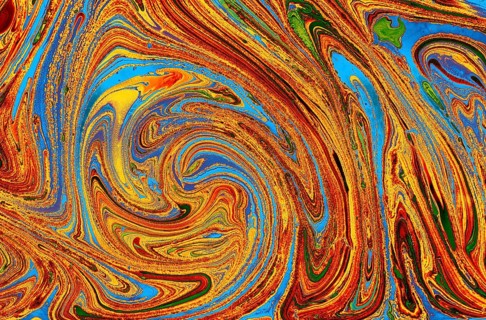 Marbling art patterns as abstract colorful background