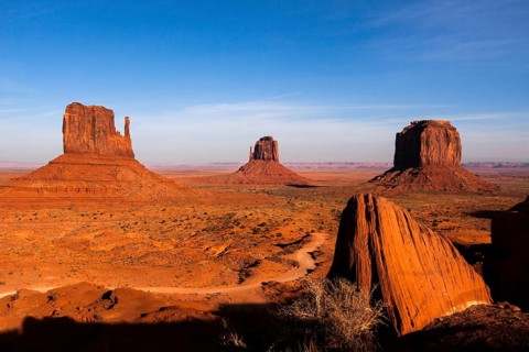 Scenic View of Monument Valley Utah USA