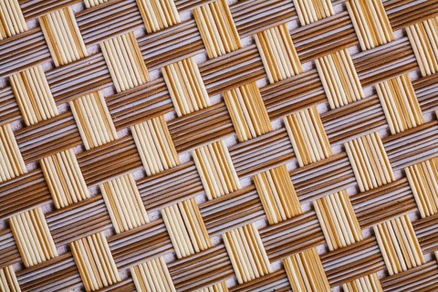 Plastic wicker texture very close up view