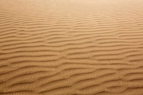 Desert sand dunes texture in Maspalomas Gran Canaria at Canary islands