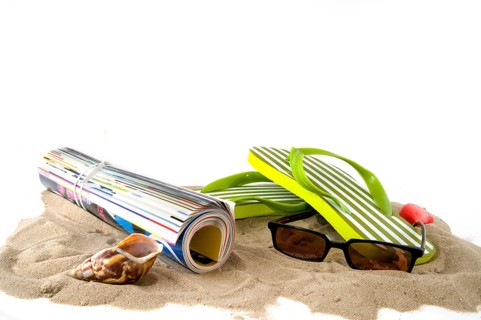 Leisure at the beach on vacation