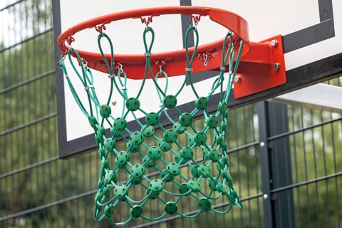 Basketball hoop on the playground