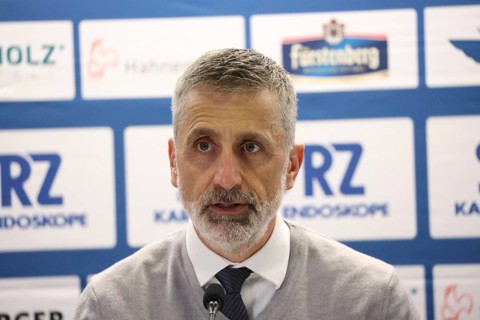Head coach / trainer Mark French (ERC Ingolstadt) at the press conference, PK after the game of DEL