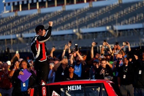 Corey Heim wins the CRC Brakleen 175 in Long Pond, PA, USA