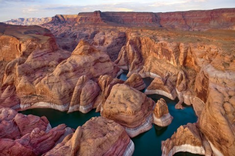 Glen Canyon, Aerial image, Lake Powell, USA