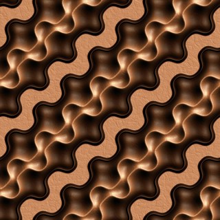 3D effect seamless background, wallpaper decoration brown leather pattern