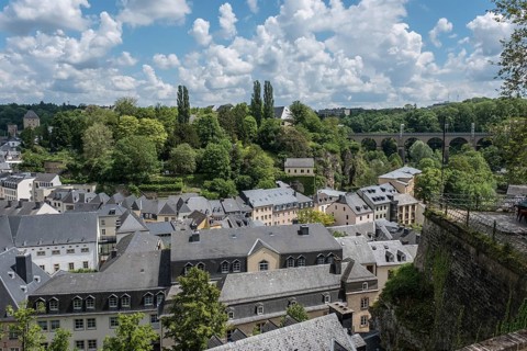 Pfaffenthal district in Luxembourg