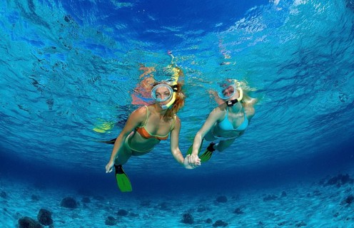 Snorkellers, Bali, Snorkelling, Snorkellers, Indonesia