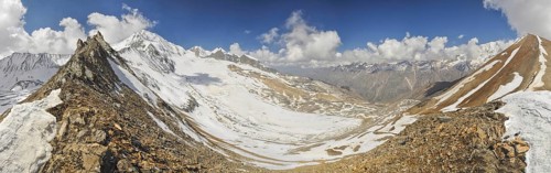 Scenic panorama in Dolpo region in Nepal