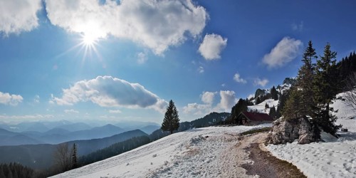 Brauneck in winter, Bavarian Prealps