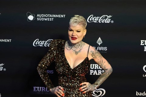 Melanie Müller at the presentation of the Radio Regenbogen Award 2024 at Europapark Rust