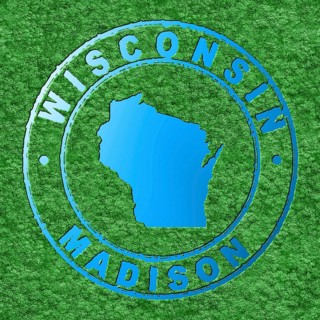 Map of Wisconsin, Forest with Water Map, CO2 Reduction
