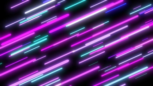 Colorful flying neon lights abstract background. Bright neon line designed background. texture with