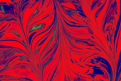 Traditional Ottoman Turkish marbling art patterns as abstract colorful background