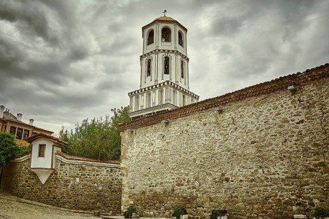 The Bell Tower of Church of St Constantine and Helena in Plovdiv, Bulgaria Plovdiv, Bulgaria