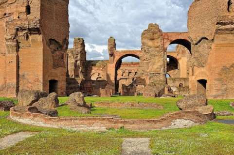 A picture of Caracalla's thermal bath in Rome