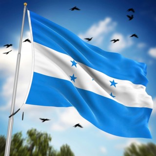 Flag of Honduras, This is a computer generated and 3d rendered image