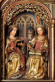 St Anne's altar in the southern side choir, detail, St, Saint, Saint