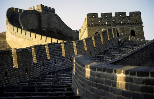 04.04.1995, Badaling, Beijing, People's Republic of China, Asia, A view of a restored section of