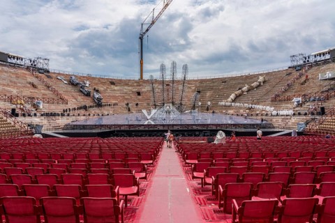 The historic Arena of Verona in Italy