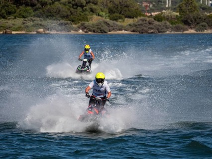 Olbia, Italy - September 16 - 20192 Aquabike world Championship gran prix of Italy