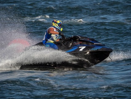 Olbia, Italy - September 16 - 20192 Aquabike world Championship gran prix of Italy