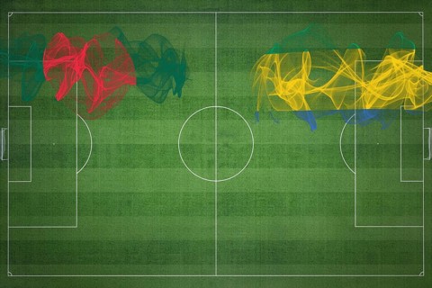 Bangladesh vs Gabon Soccer Match, national colors, national flags, soccer field, football game,