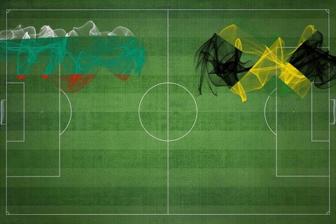 Bulgaria vs Jamaica Soccer Match, national colors, national flags, soccer field, football game,