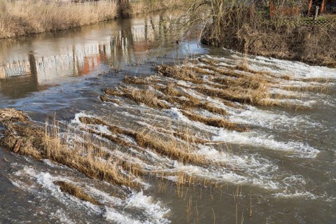 River Werra, Hannoversch Münden, Lower Saxony, Germany