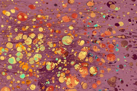 Ebru marble effect pattern design for print