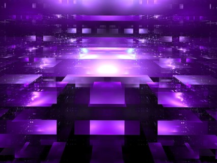 Abstract vr, sci fi or high tech background. Computer-generated 3d illustratiom - fractal.