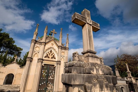 Alaró Cemetery, Majorca, Balearic Islands, Spain