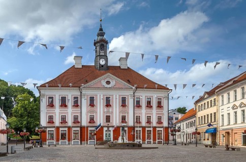 Tartu Town Hall is the seat of the city government of Tartu, Estonia. It is located on Town hall