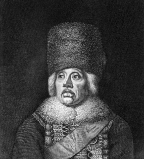 Hans Joachim von Zieten (1699-1786) on engraving from 1859. Cavalry general in the Prussian Army.