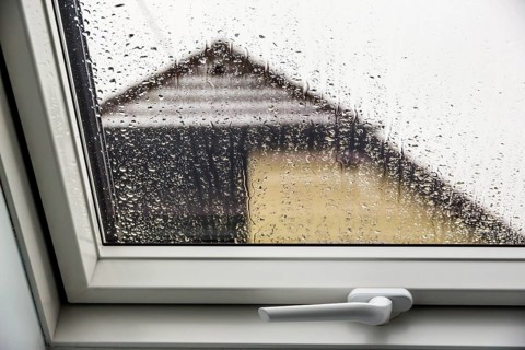 Rain on skylight, symbol for daylight, sound insulation, thermal insulation, modernisation Austria
