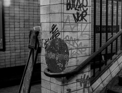 GDR, Berlin, 17 June 1990, S-Bahn station Nordbahnhof, (formerly Stettiner Bahnhof), 28 years ghost