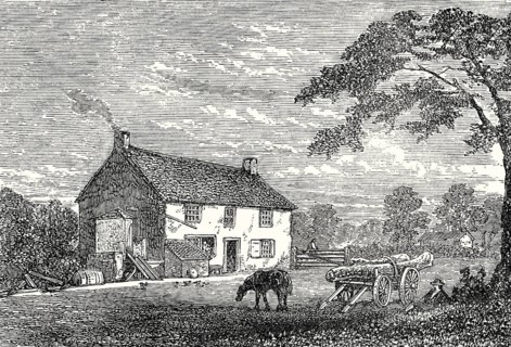 Birthplace of George Stephenson, 1781 – 1848, British mechanical engineer, Wylam, Northumberland,
