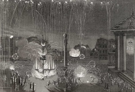 Firework in Covent Garden, London, Sept. 10 1690