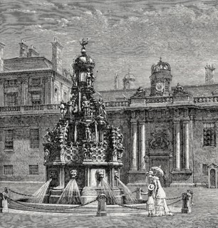 Fountain of Palace of Holyroodhouse, Edinburgh, Scotland, 18th century