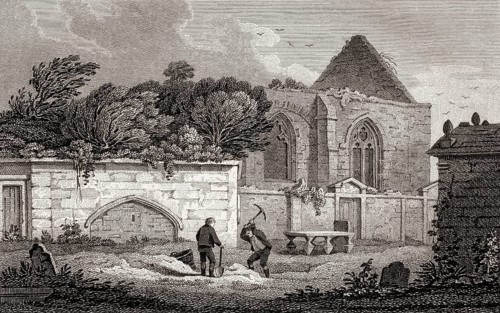 St Triduana's Chapel, Restalrig Collegiate Church, Views in Edinburgh by J. & H. S. Storer