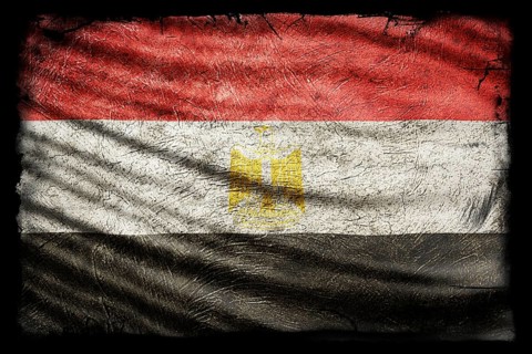 Egypt Flag, Grunge Texture Background