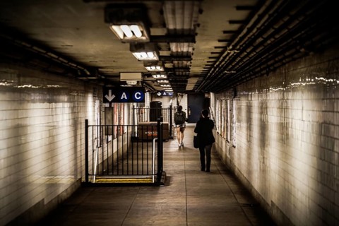 New York subway image. Shooting Location: New York, Manhattan