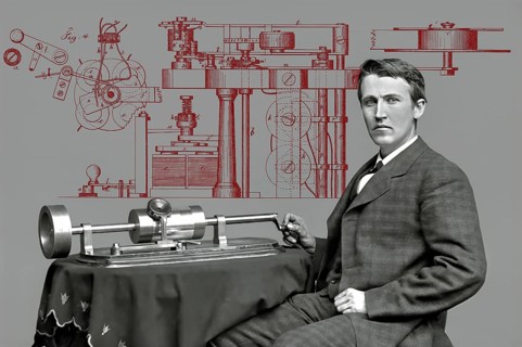 Thomas Alva Edison, 1847, 1931, American inventor, Telegraph Apparatus, Patented 1872, digitally