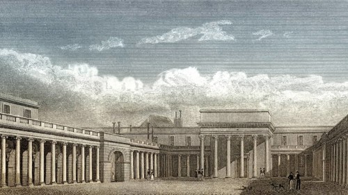 The Palais de la Légion d'honneur, Paris, antique steel engraved print, 1831