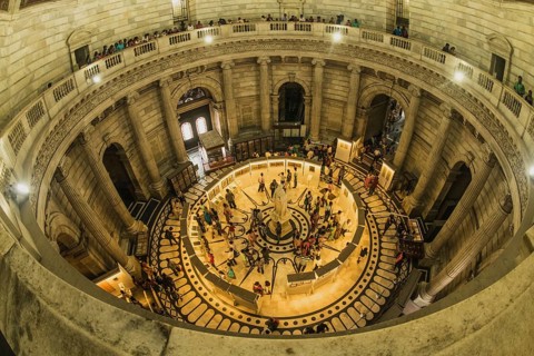Victoria Memorial interior, Kolkata, West Bengal, India, Asia