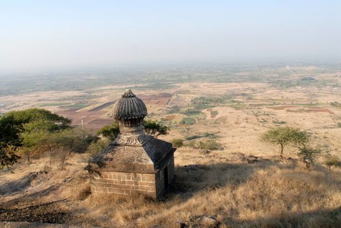 Small temple in the compound of Bhuleshvar temple, Taluka Purander, District Pune, Maharashtra,