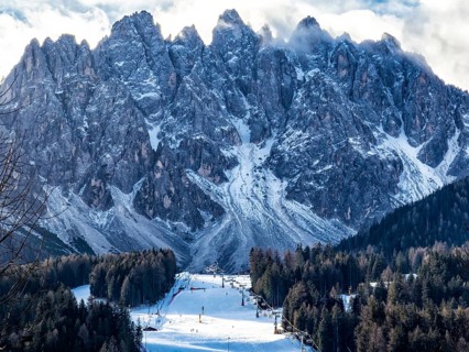 Landscape of San Candido Ski slopes