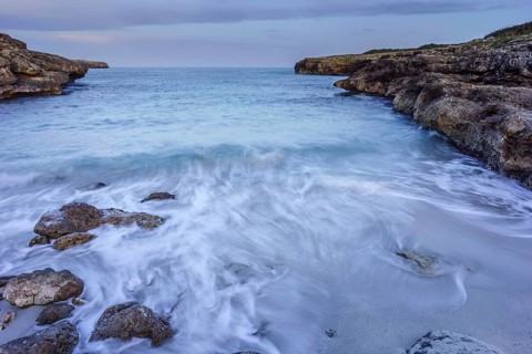 Caló d'en Rafelino, Manacor, Mallorca, Balearic Islands, Spain
