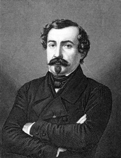 Christophe Leon Louis Juchault de Lamoriciere (1806-1865) on engraving from 1859. French general.